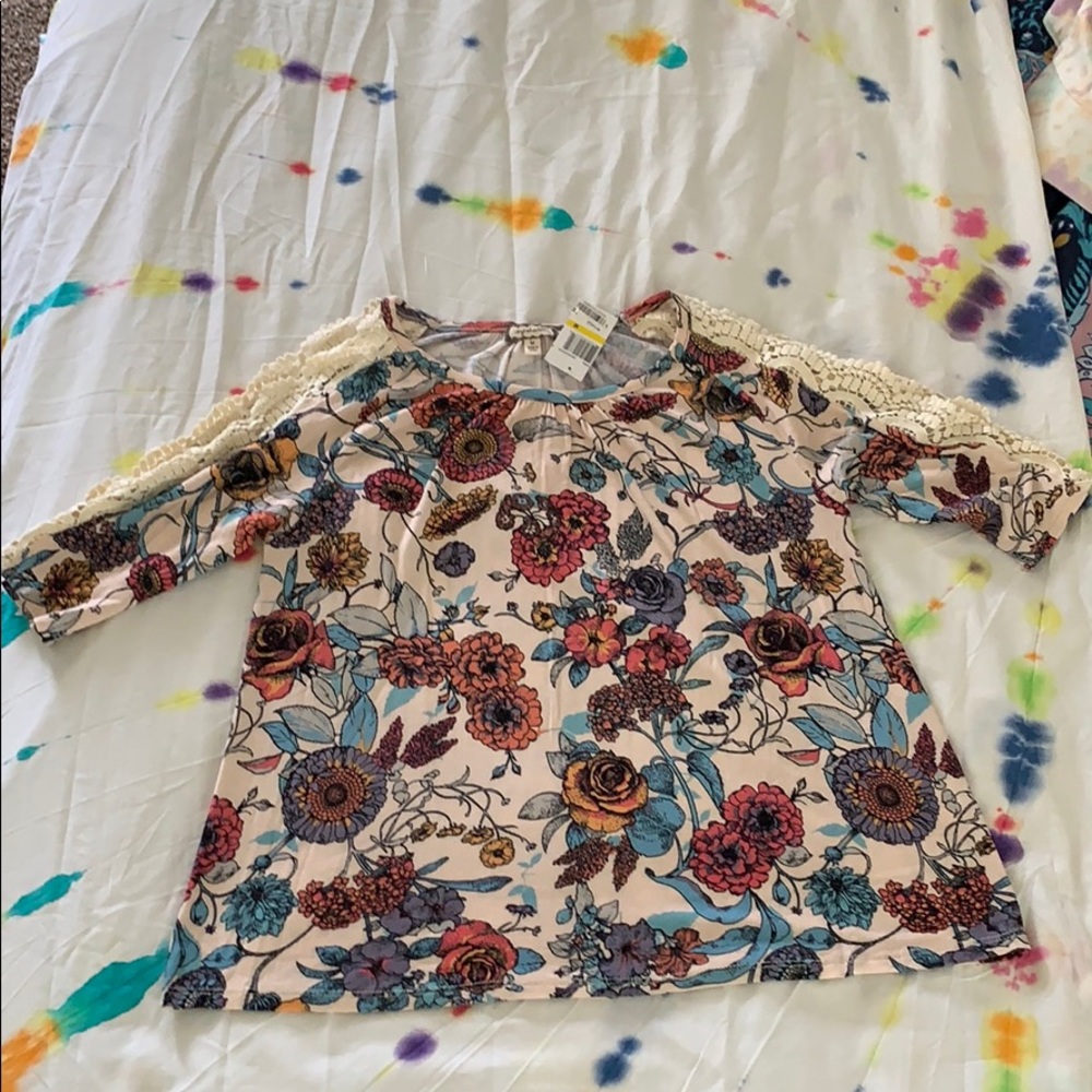 Colorful Flower Blouse